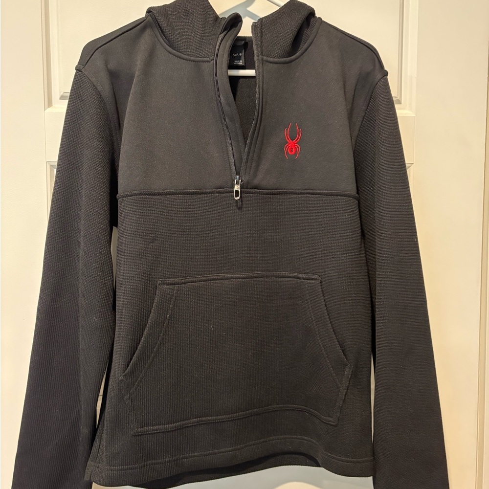 Spyder Men's Dark Gray Zip-Up Sweater